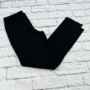 Theory Classic Black Pants Size 2 Straight Leg Office Casual Side Zip